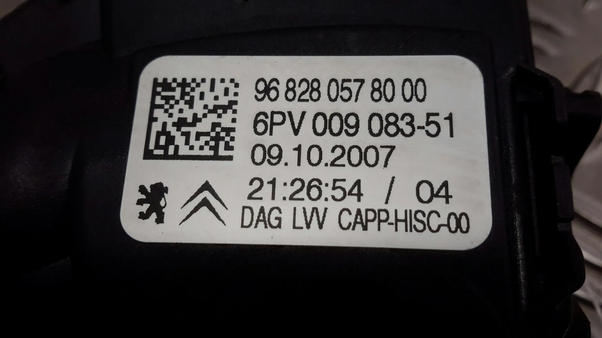 Potenciometro Pedal para Peugeot 207