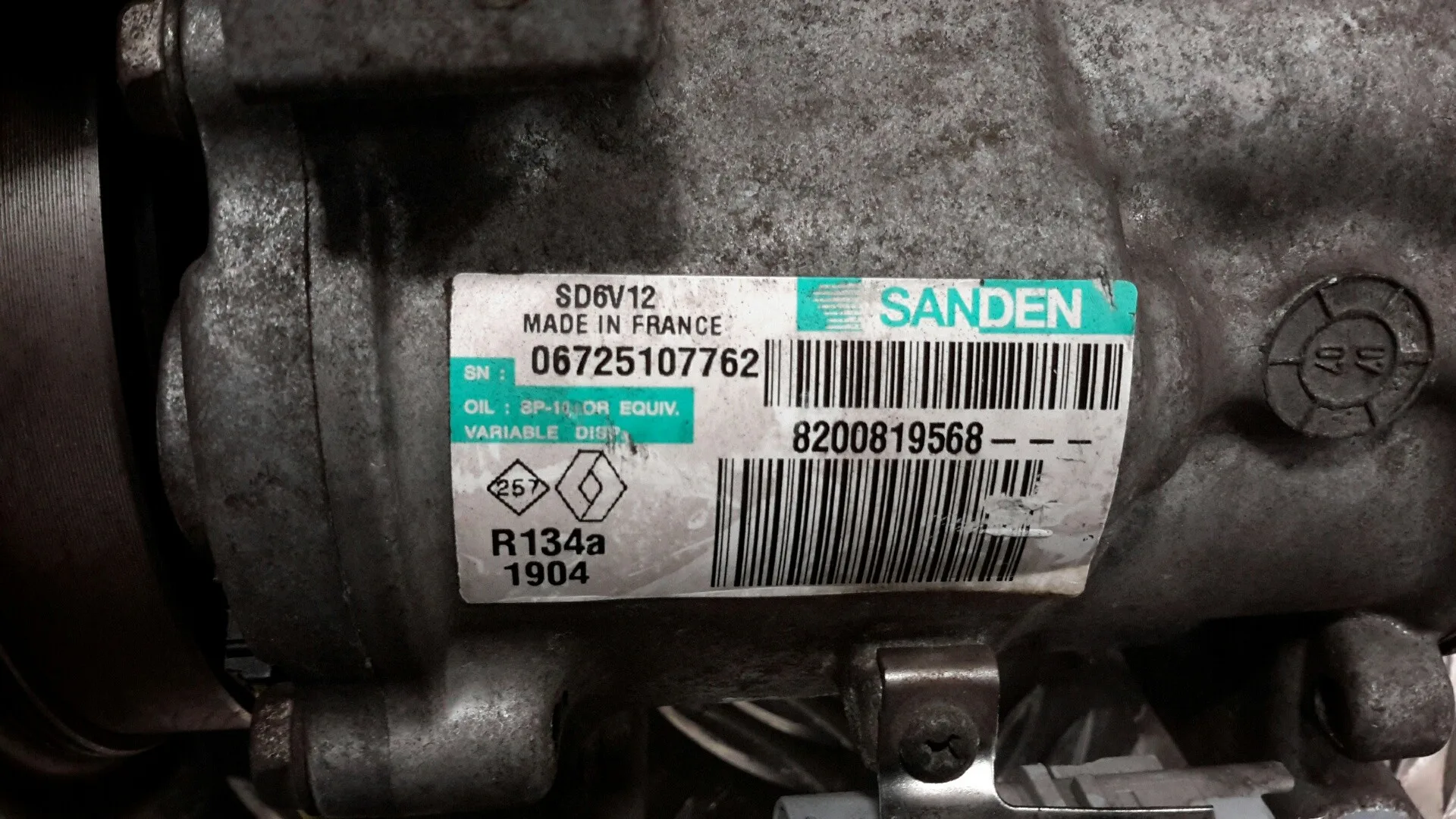 Compresor Aire Acondicionado para Renault Clio Iii