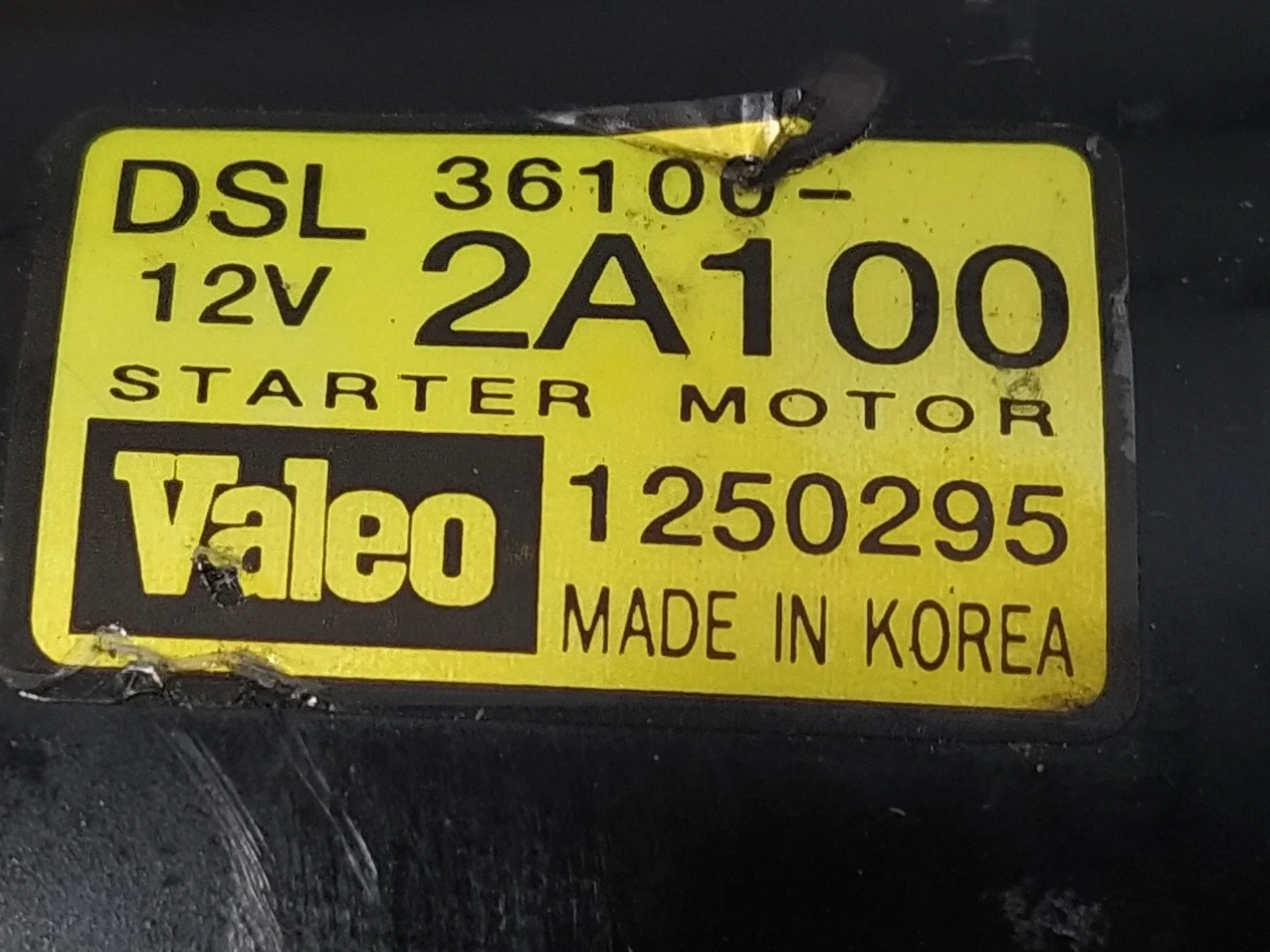 Motor Arranque para Kia Rio