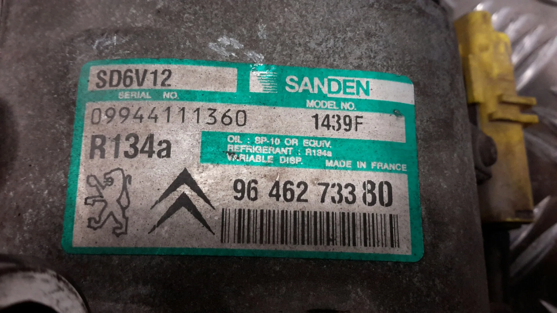 Compresor Aire Acondicionado para Citroën C3