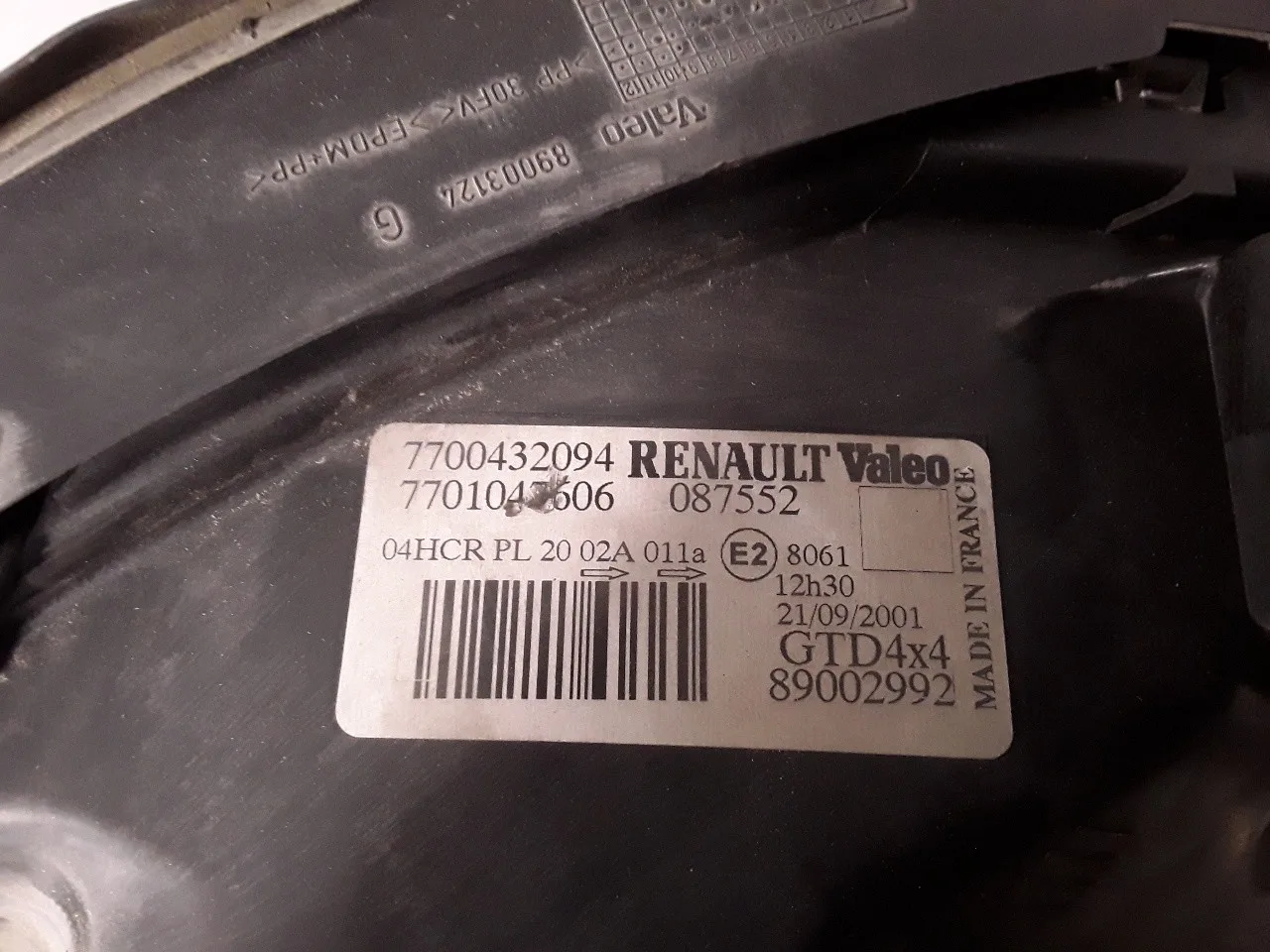 Faro Izquierdo para Renault Scenic (Ja..)
