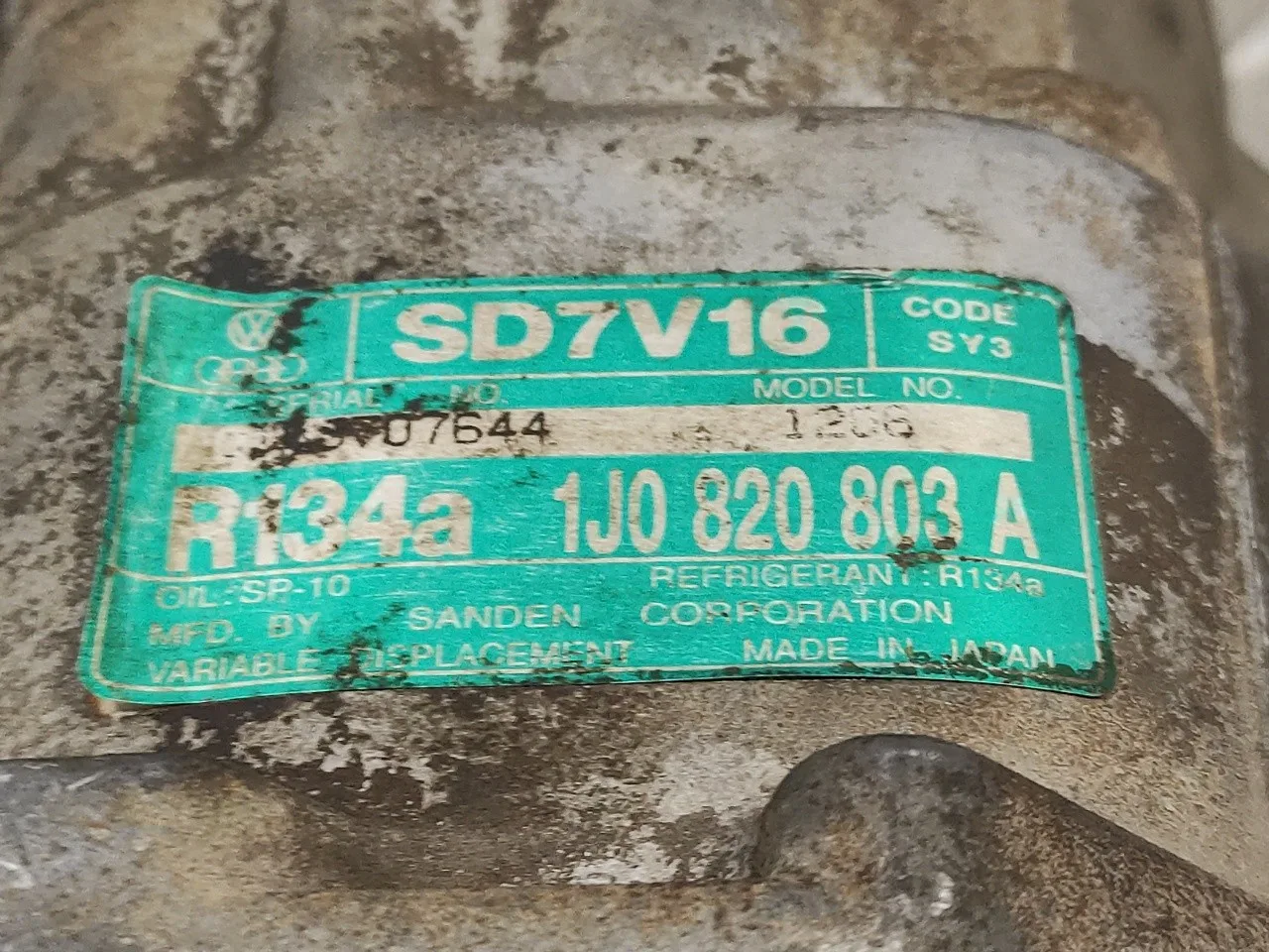 Compresor Aire Acondicionado para Audi A3 (8L)