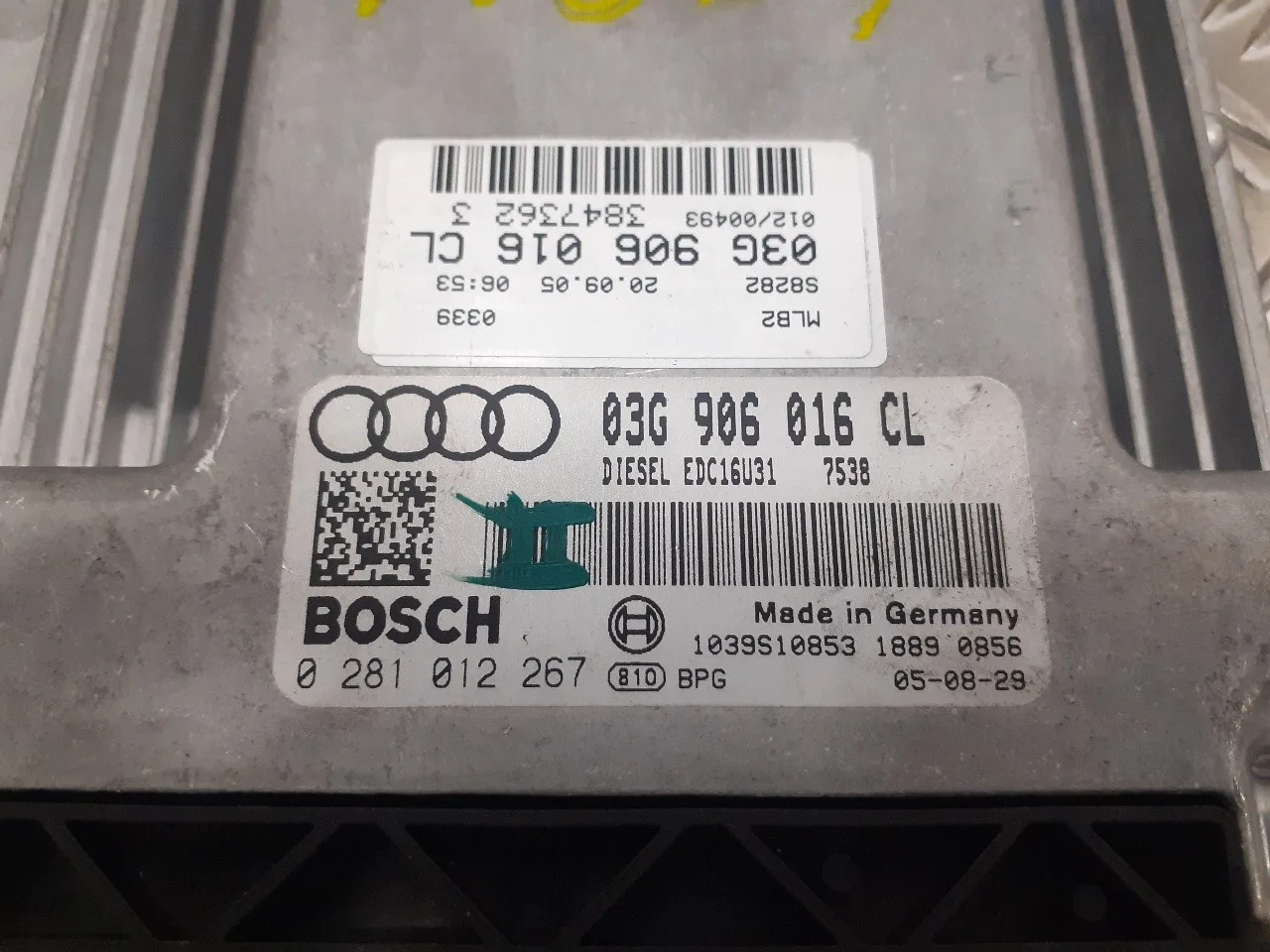 Centralita Motor Uce para Audi A4 Avant (8E)