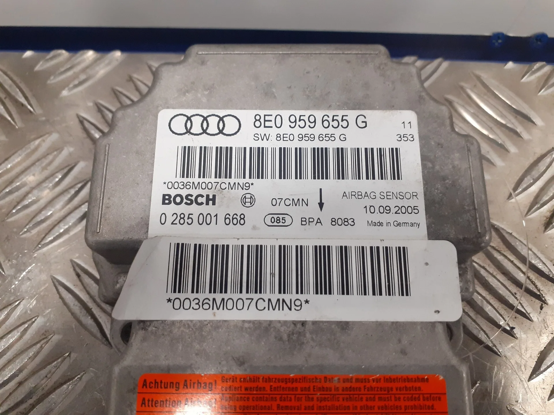 Centralita Airbag para Audi A4 Avant (8E)