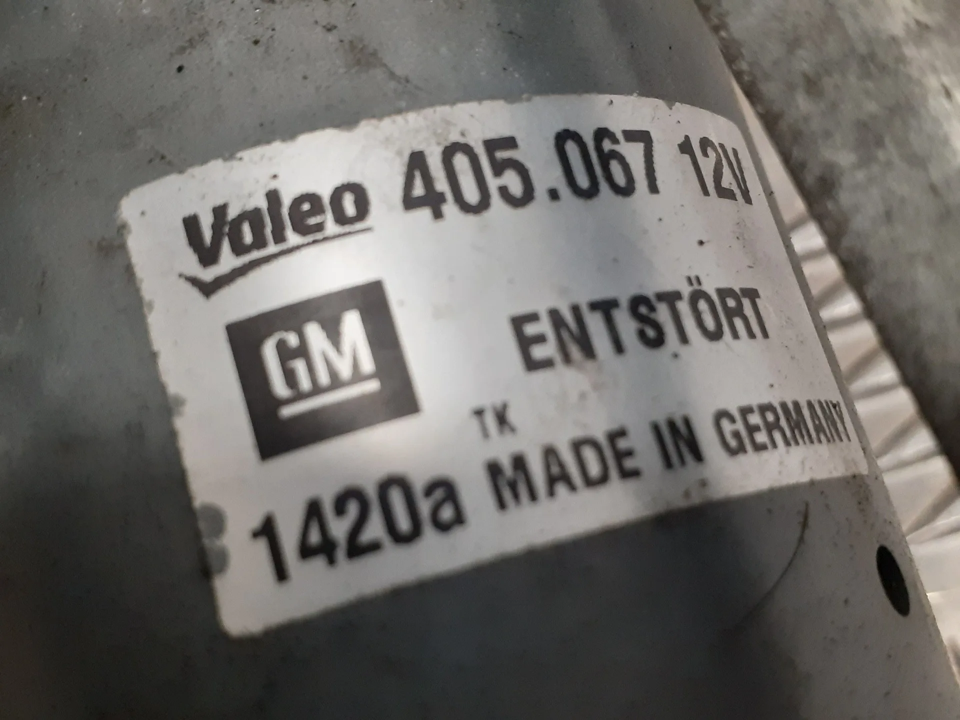 Motor Limpia Delantero para Opel Corsa D