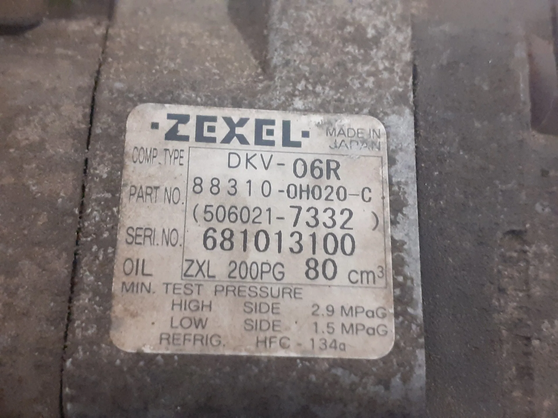 Compresor Aire Acondicionado para Peugeot 107