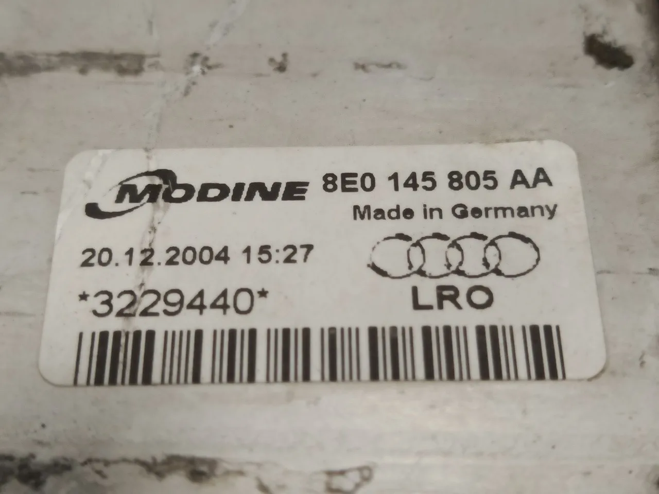 Intercooler para Audi A4 Berlina (8E)