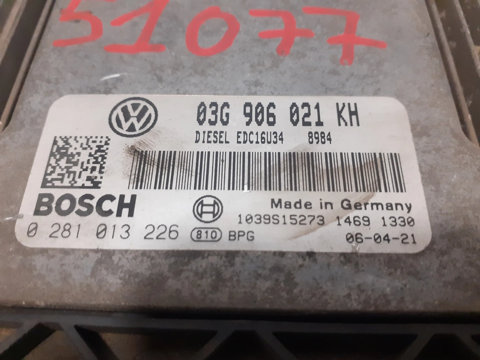 Centralita Motor Uce para Volkswagen Golf V Berlina (1K1)