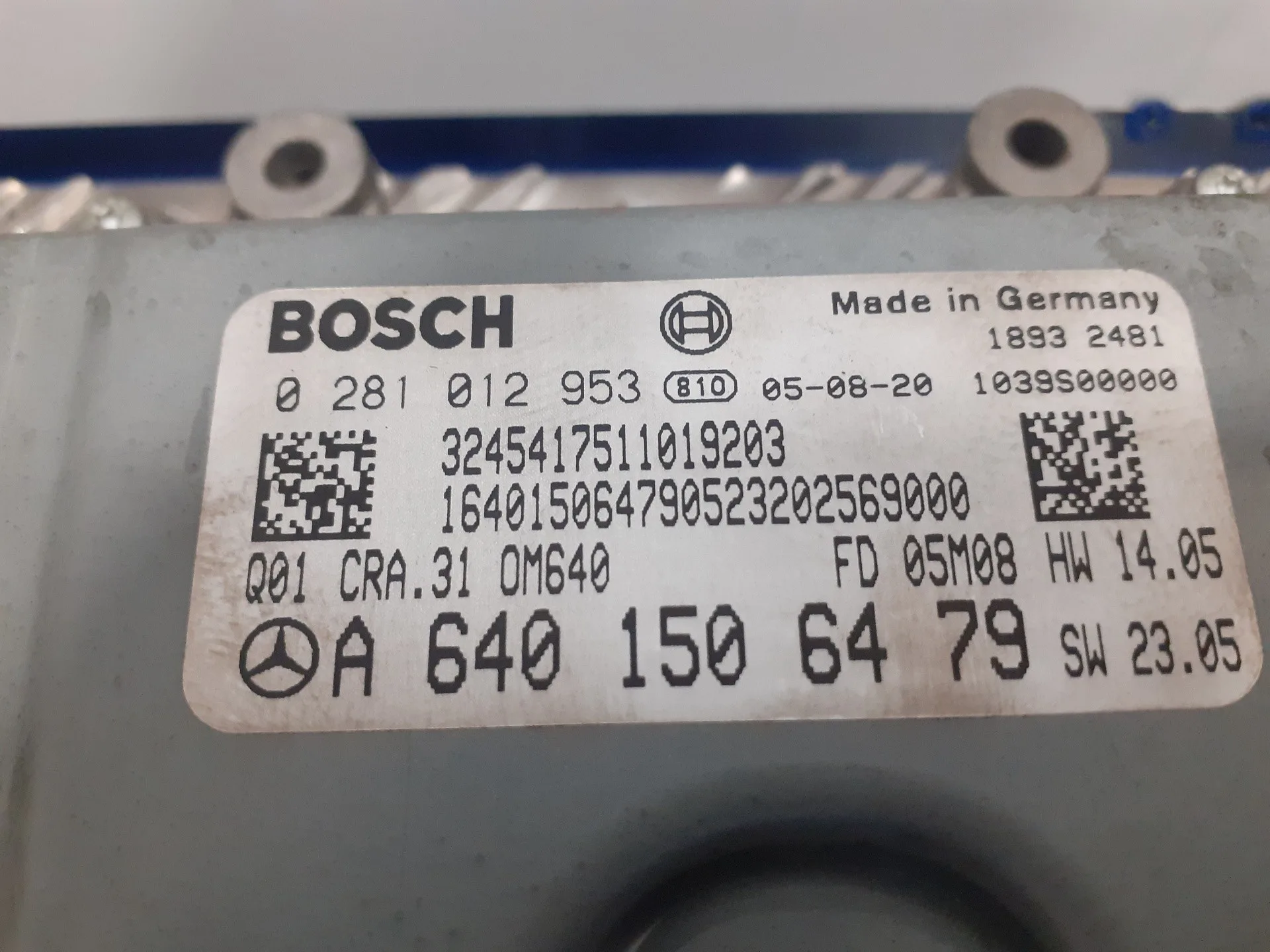 Centralita Motor Uce para Mercedes-Benz Clase B (W245)
