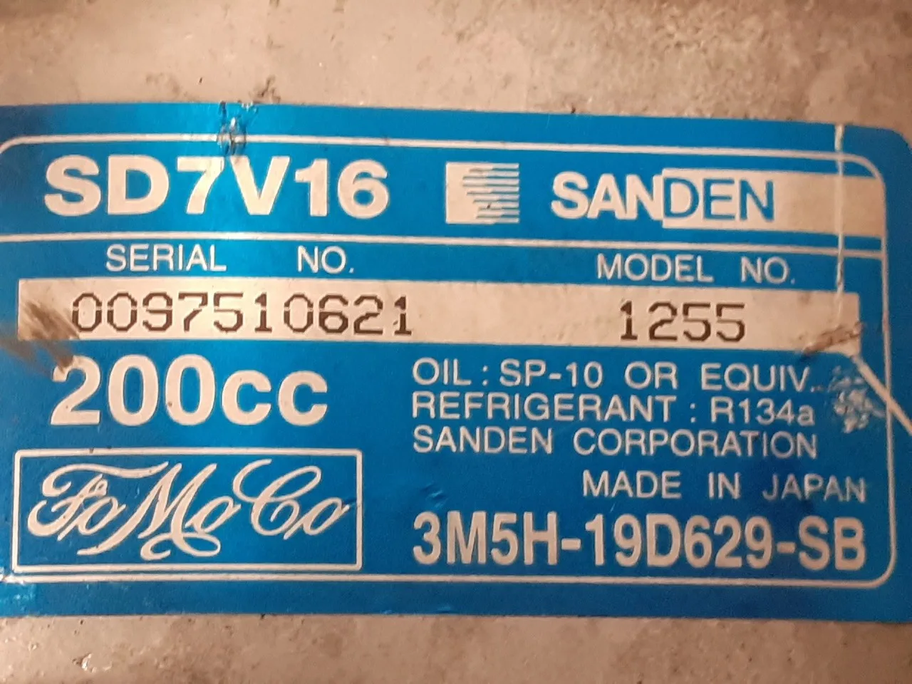 Compresor Aire Acondicionado para Mazda 3 Berlina (Bk)