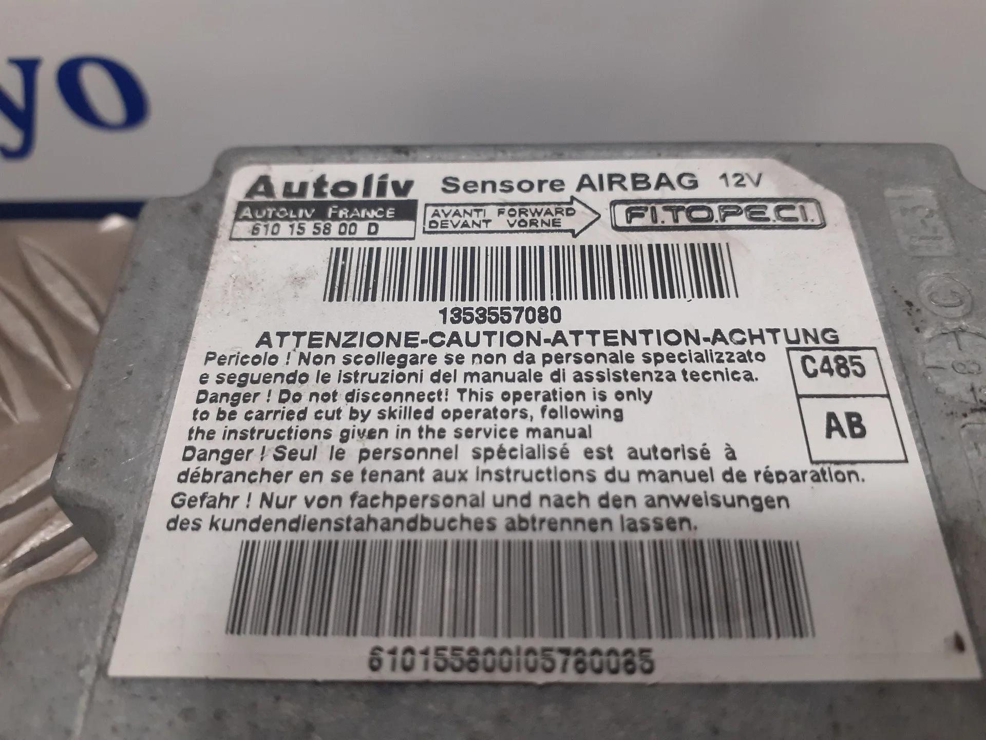Centralita Airbag para Peugeot Bipper