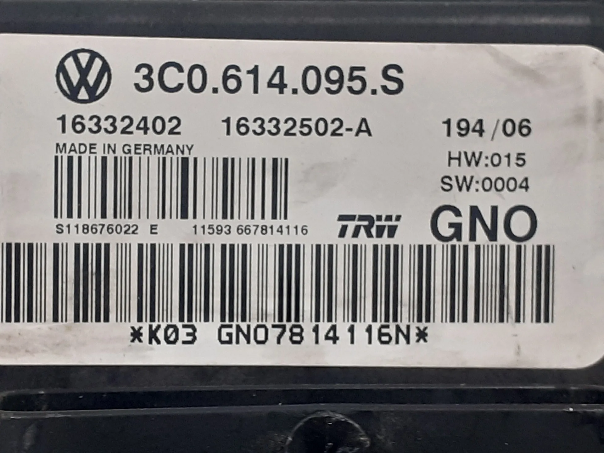 Abs para Volkswagen Passat Variant (3C5)