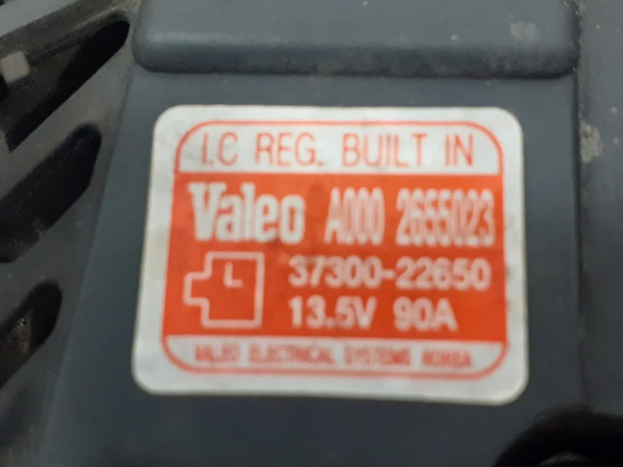 Alternador para Hyundai Tucson (Jm)