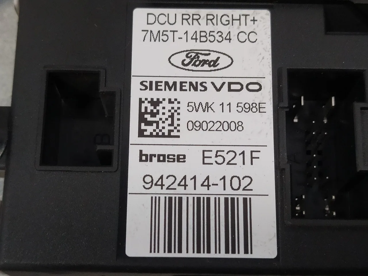 Elevalunas Trasero Derecho para Ford Kuga (Cbv)