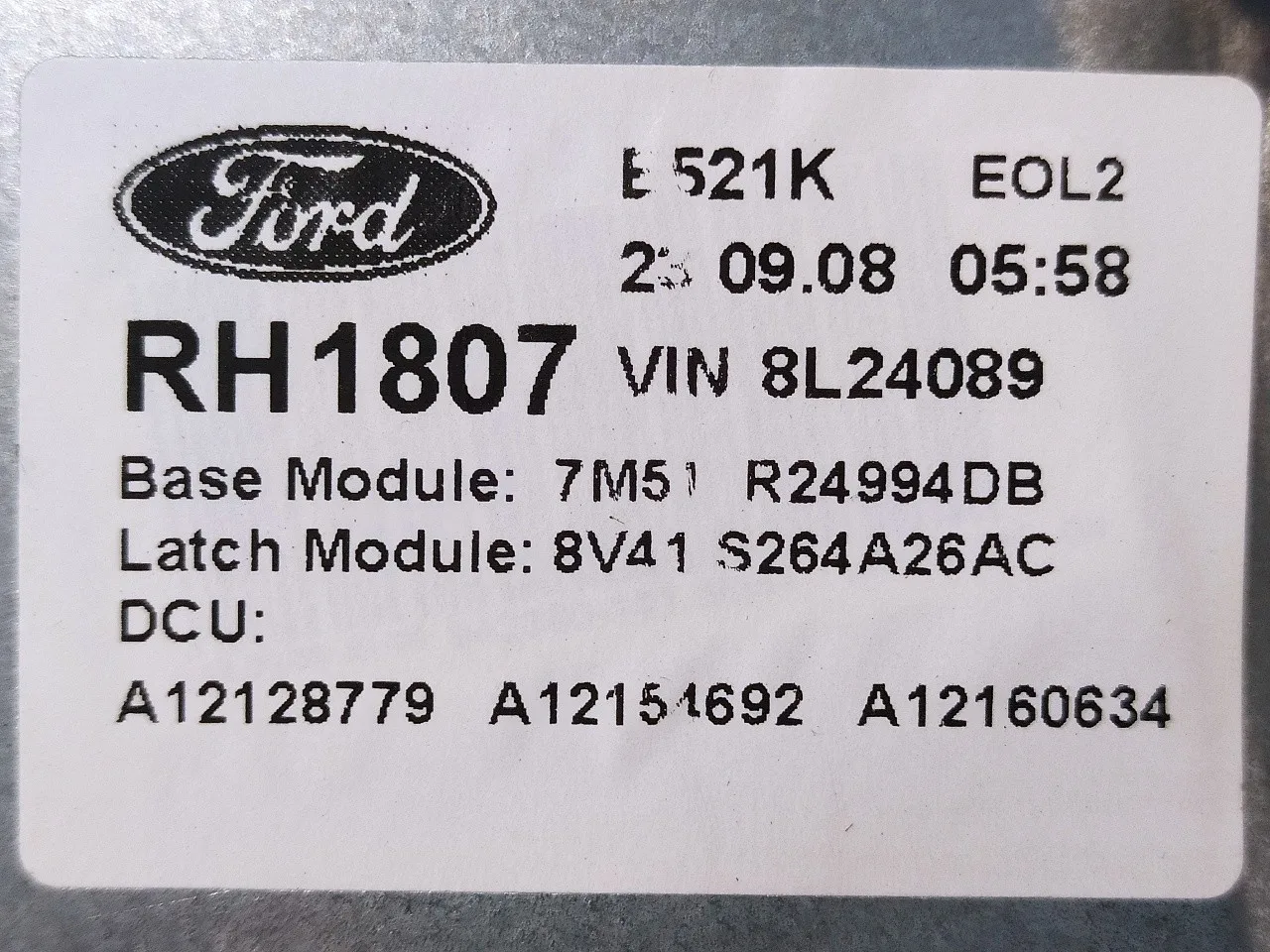 Elevalunas Trasero Derecho para Ford Kuga (Cbv)