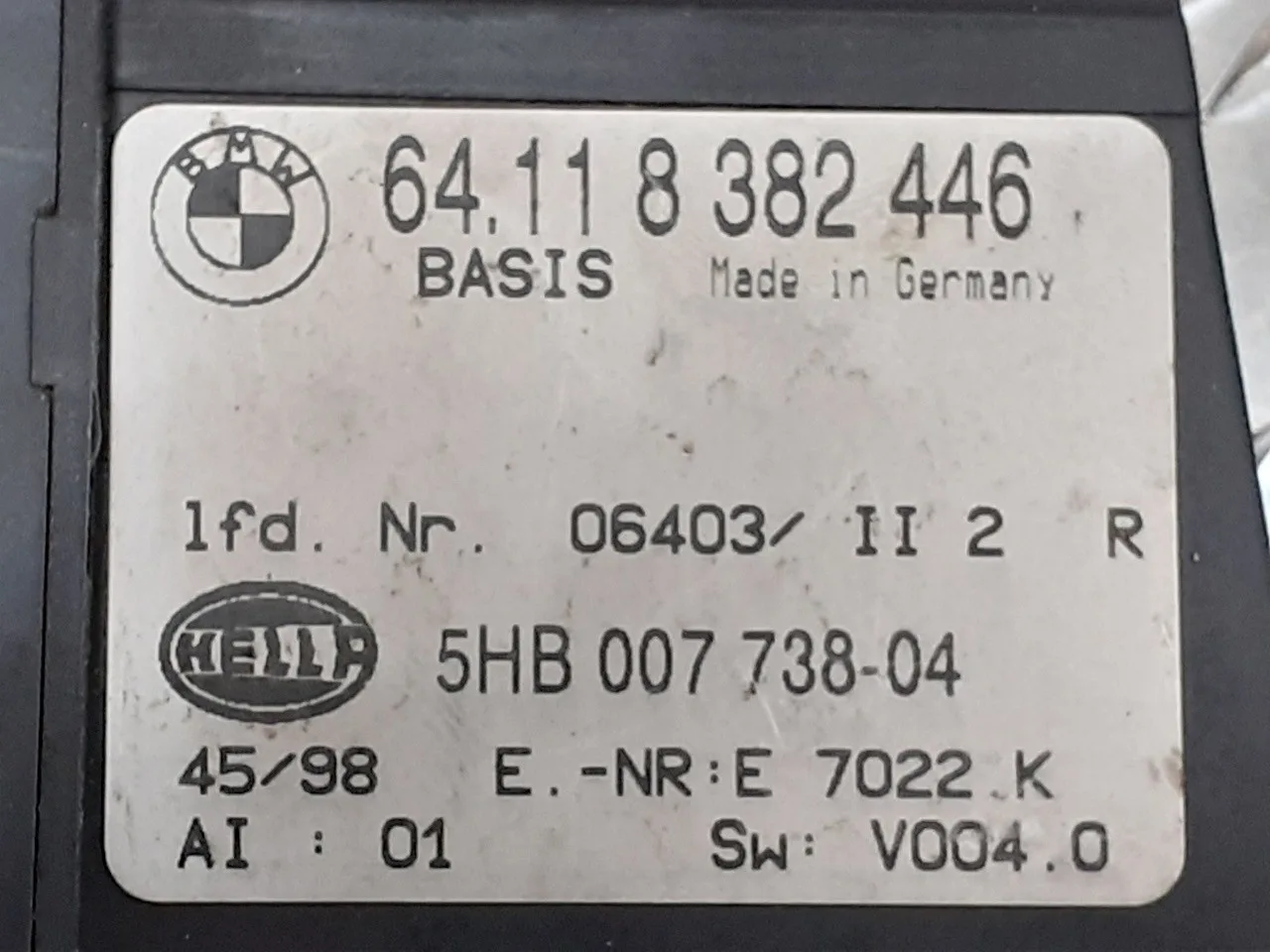 Mando Calefaccion / Aire Acondicionado para Bmw Serie 3 Coupe (E46)