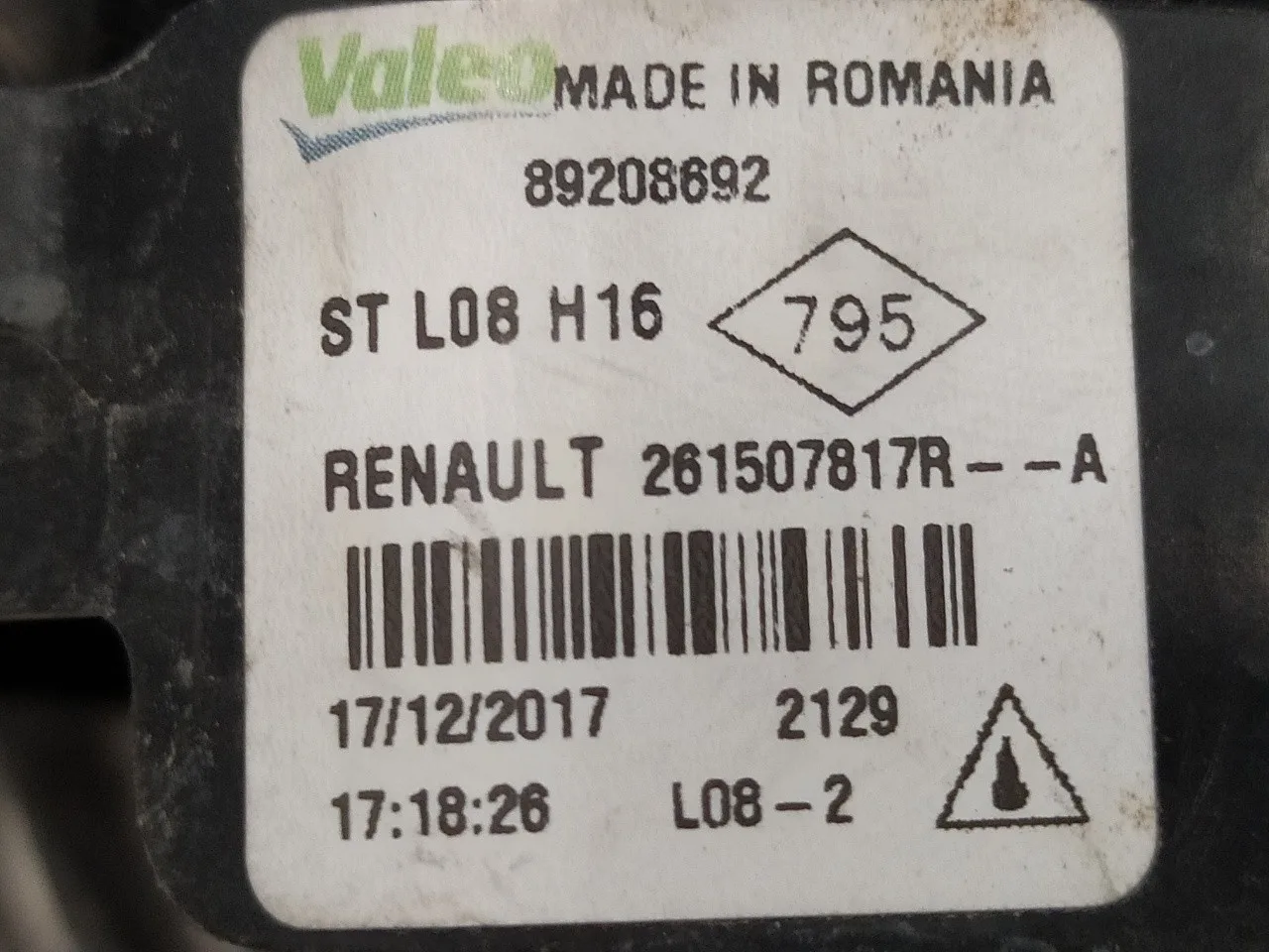 Faro Antiniebla Izquierdo para Dacia Dokker