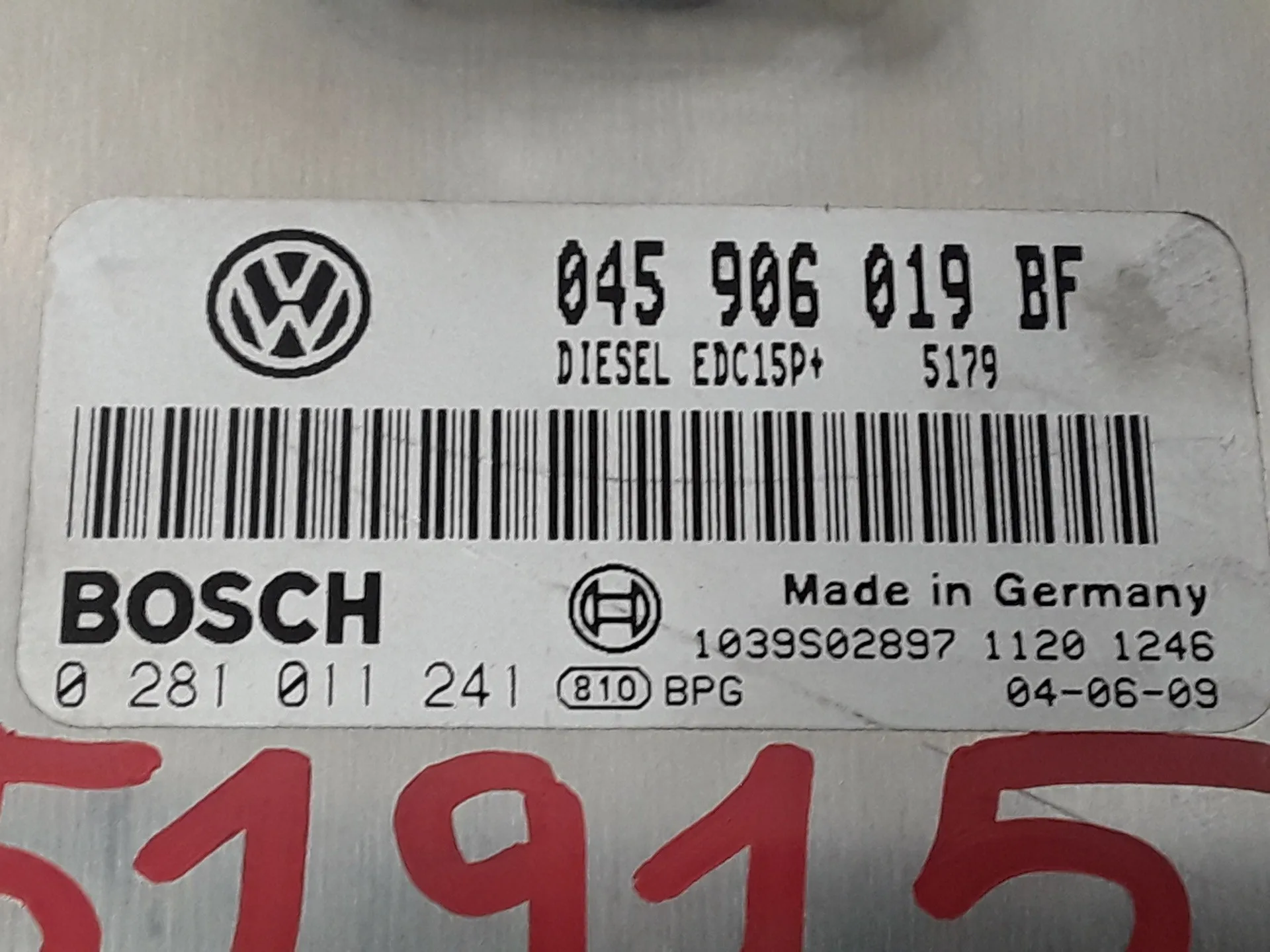 Centralita Motor Uce para Volkswagen Polo (9N1)