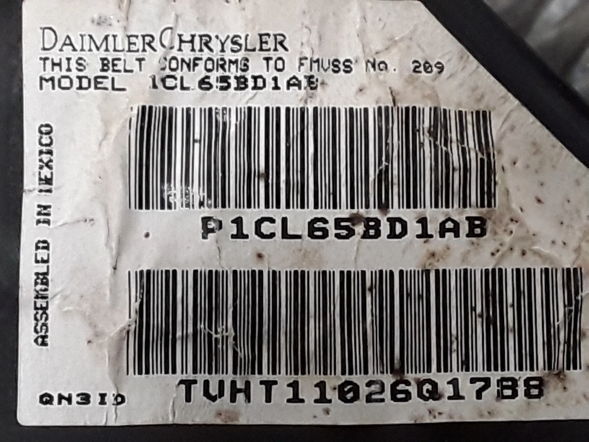 Cinturon Seguridad Delantero Izquierdo para Jeep Commander (Xk, Xh)