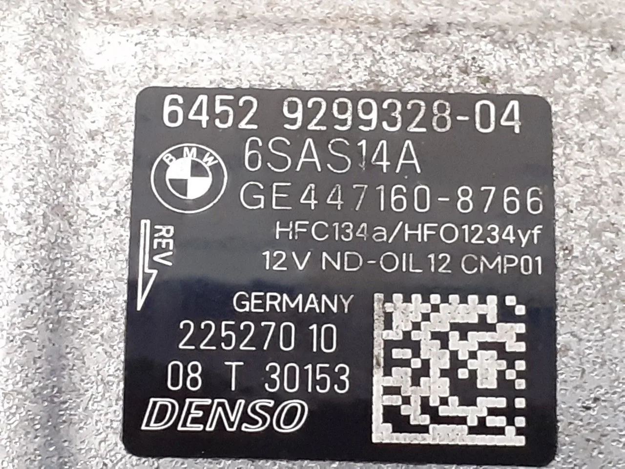Compresor Aire Acondicionado para Bmw Serie 3 Lim. (F30)