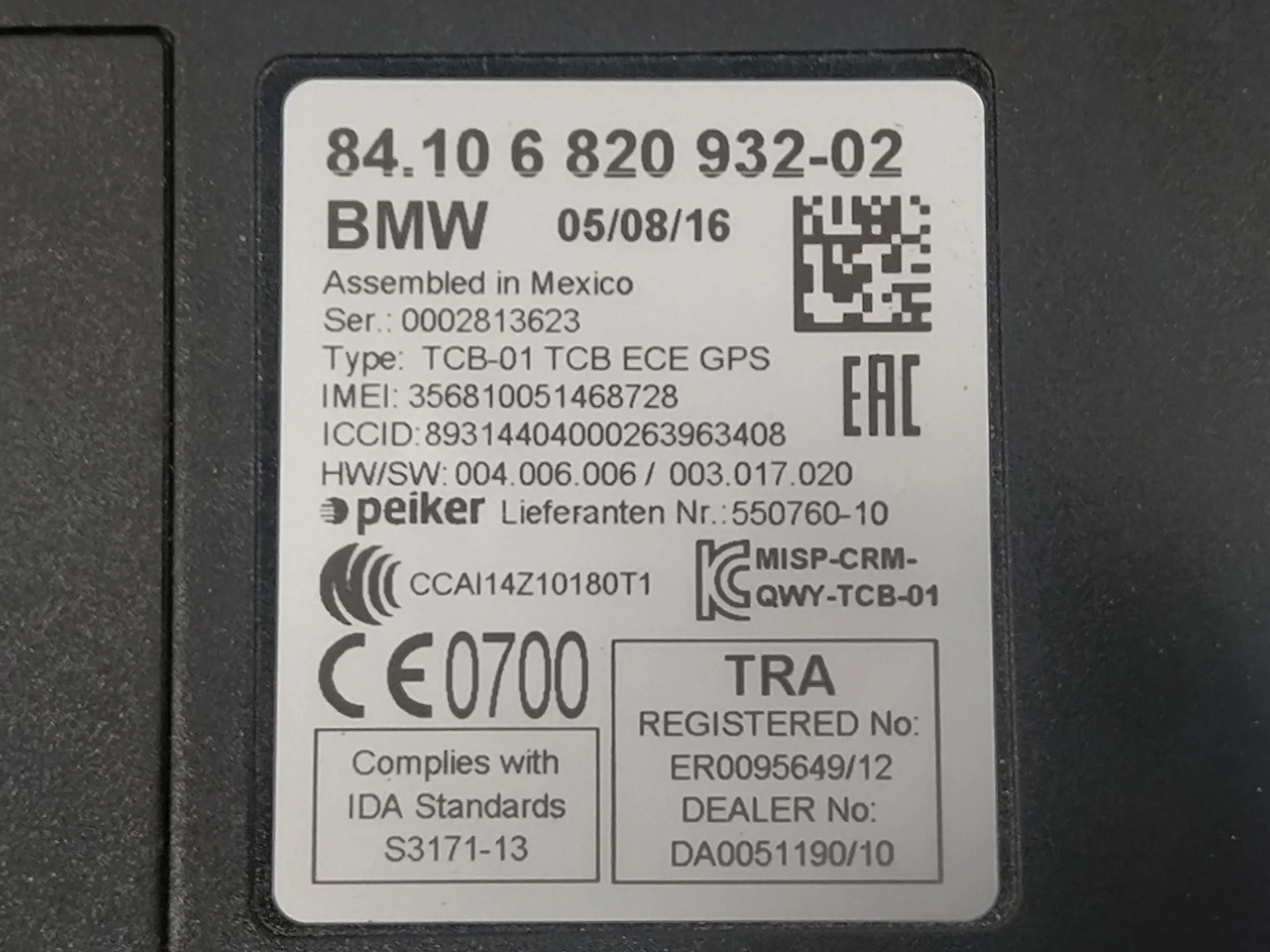 Modulo Electronico para Bmw Serie 3 Lim. (F30)