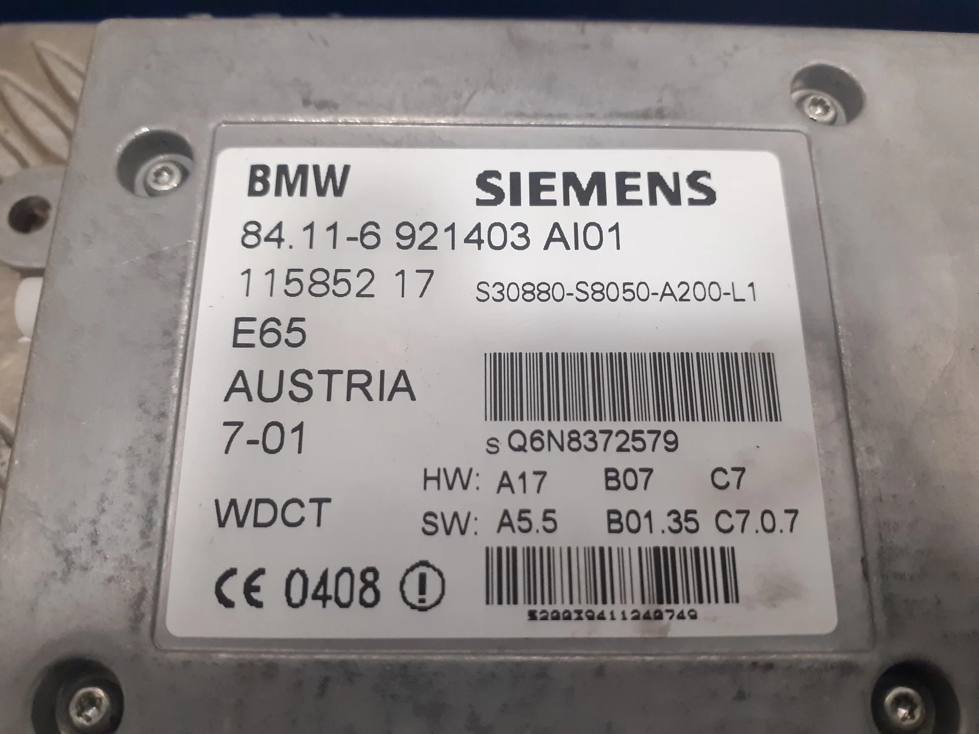 Modulo Electronico para Bmw Serie 7 (E65/E66)