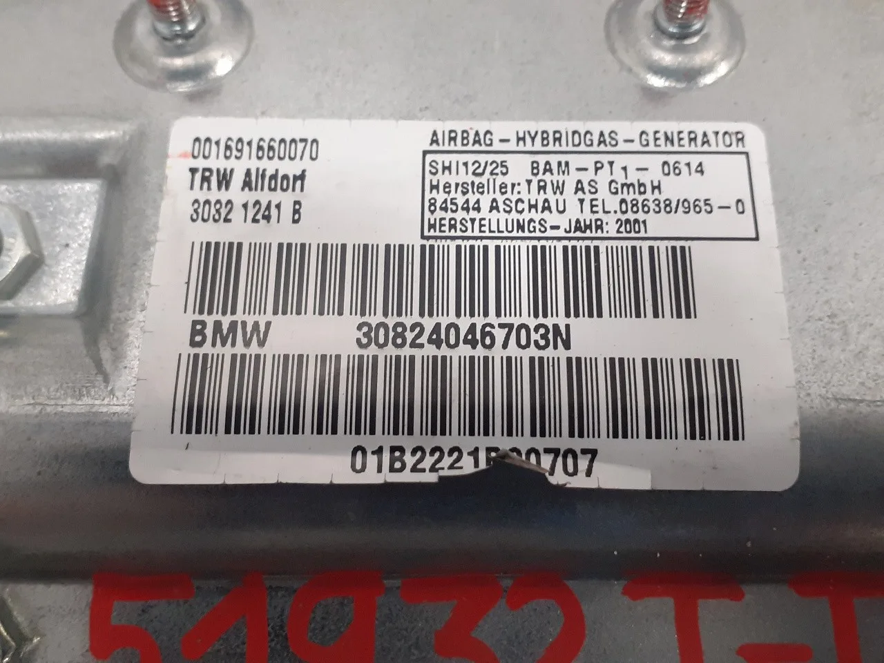 Airbag Lateral Trasero Izquierdo para Bmw Serie 7 (E65/E66)