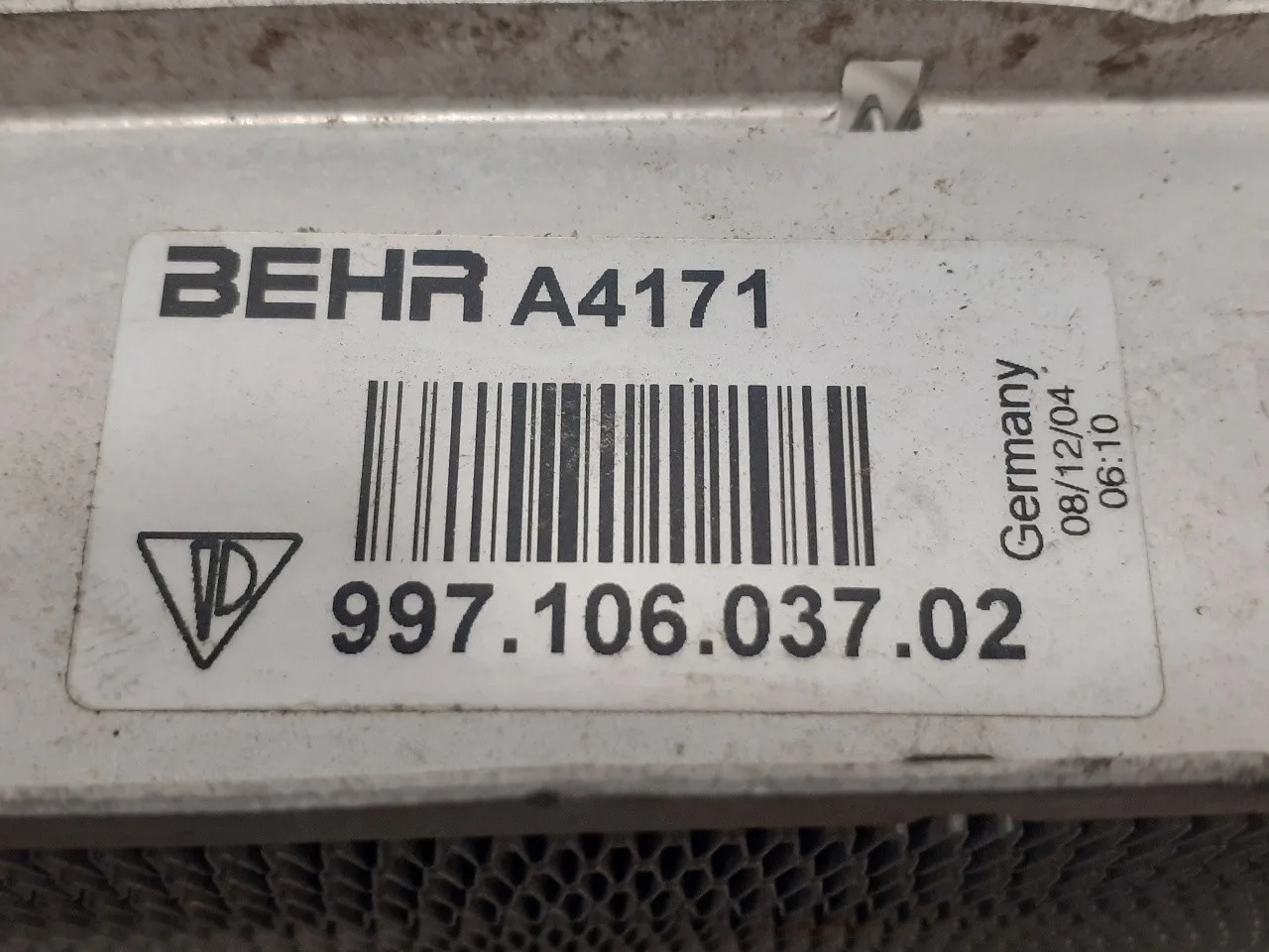 Radiador Agua para Porsche 911 (Typ 997)