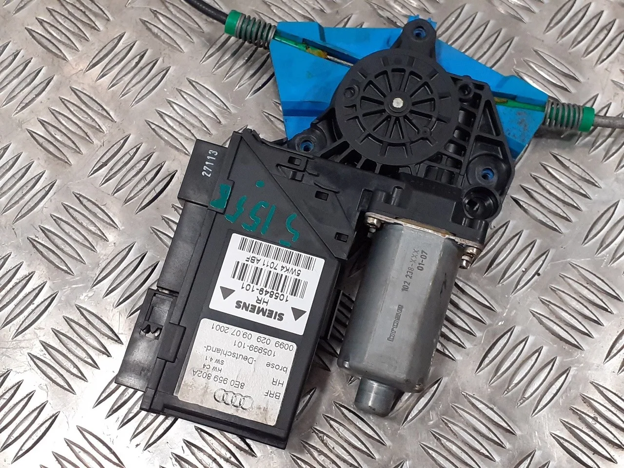 Elevalunas Trasero Derecho para Audi A4 Berlina (8E)