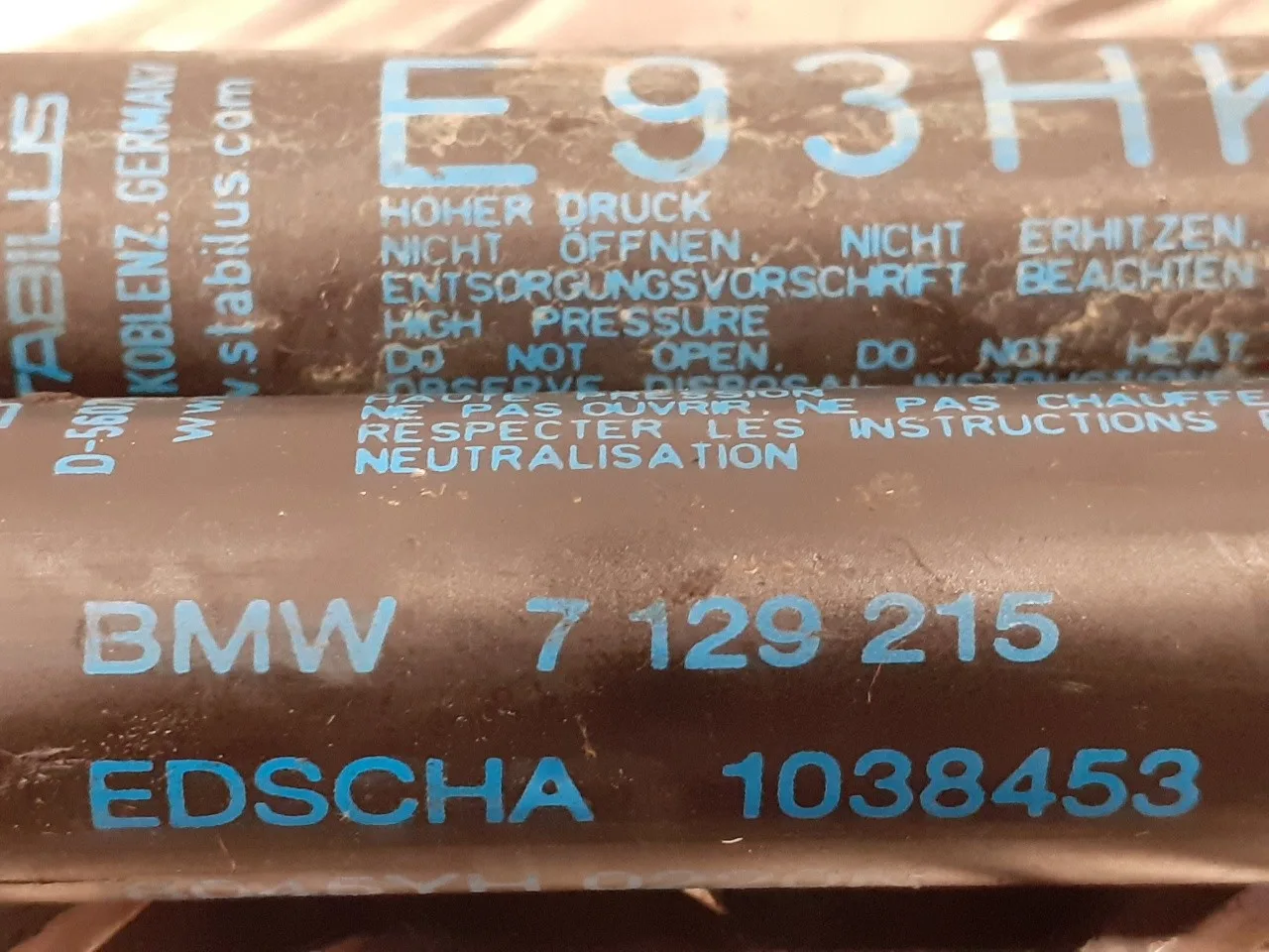 Amortiguadores Maletero / Porton para Bmw Serie 3 Cabrio (E93)