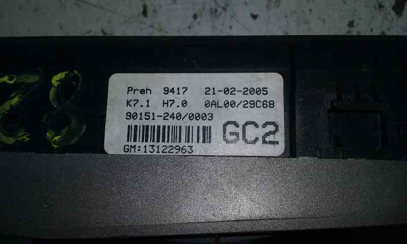 Mando Climatizador para Opel Astra H Berlina