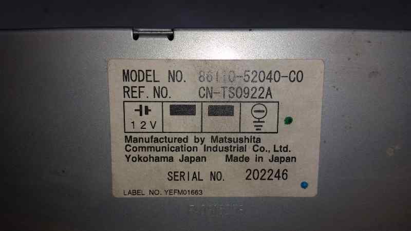 Mando Radio para Toyota Yaris Verso (Ncp2/Nlp2)