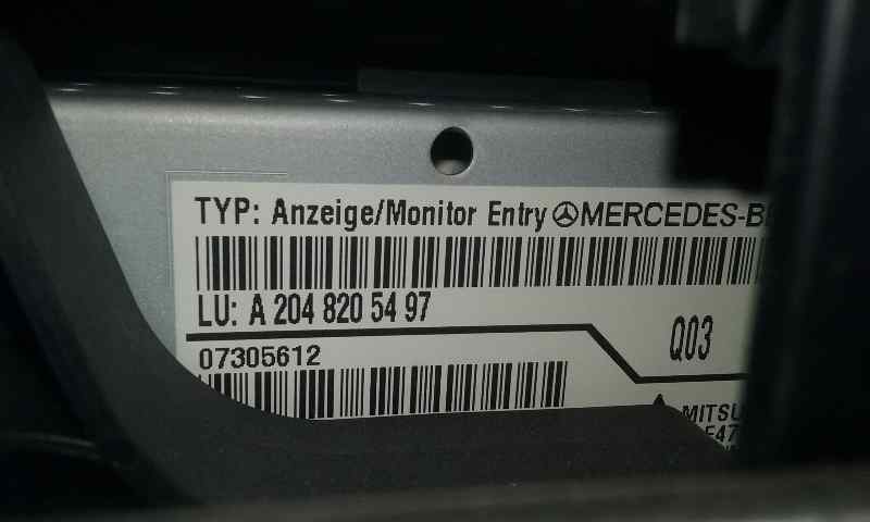 Pantalla Multifuncion para Mercedes-Benz Clase C (W204) Berlina