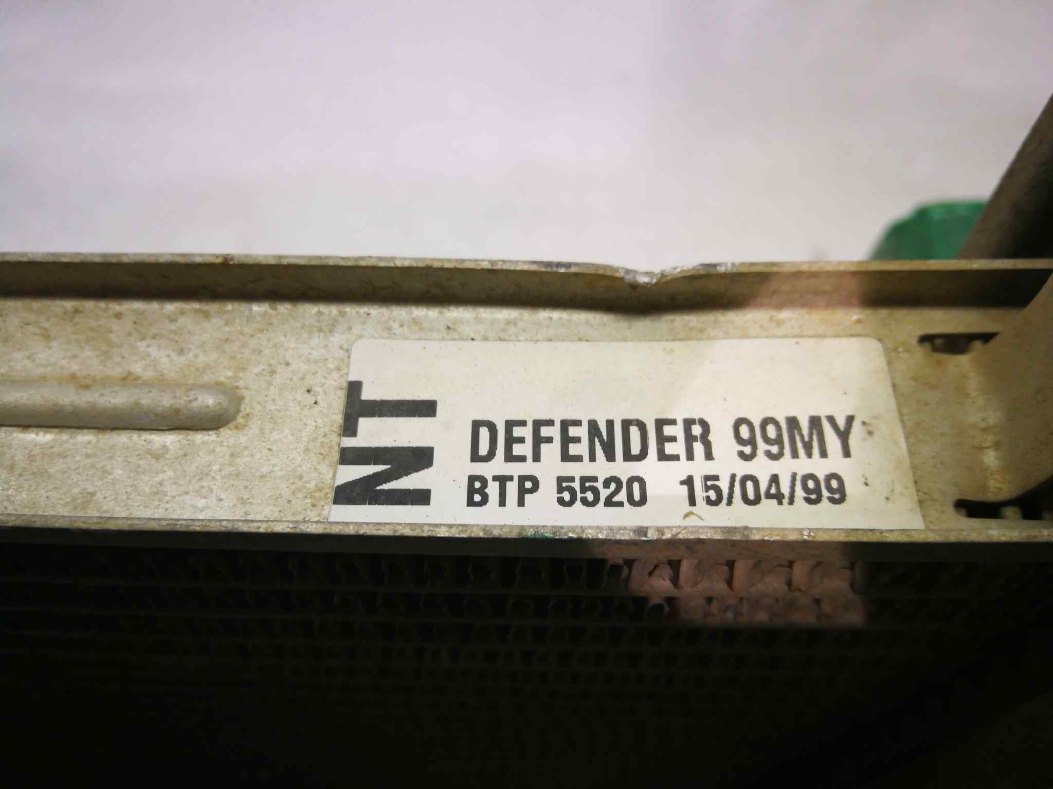 Intercooler para Land Rover Defender (Ld)