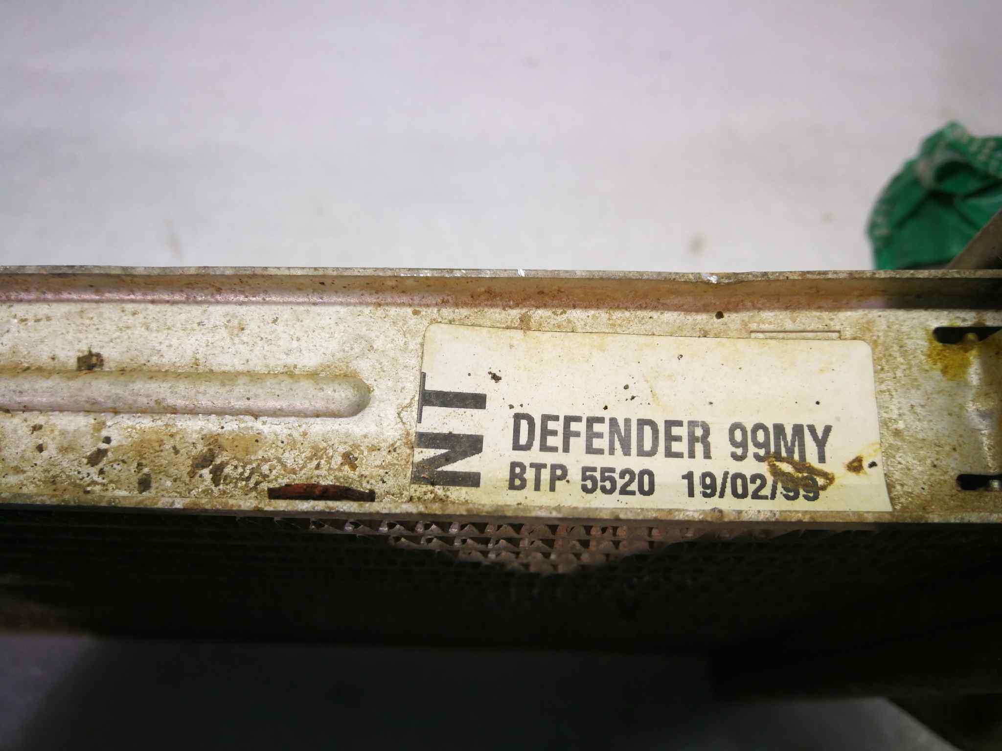 Intercooler para Land Rover Defender (Ld)
