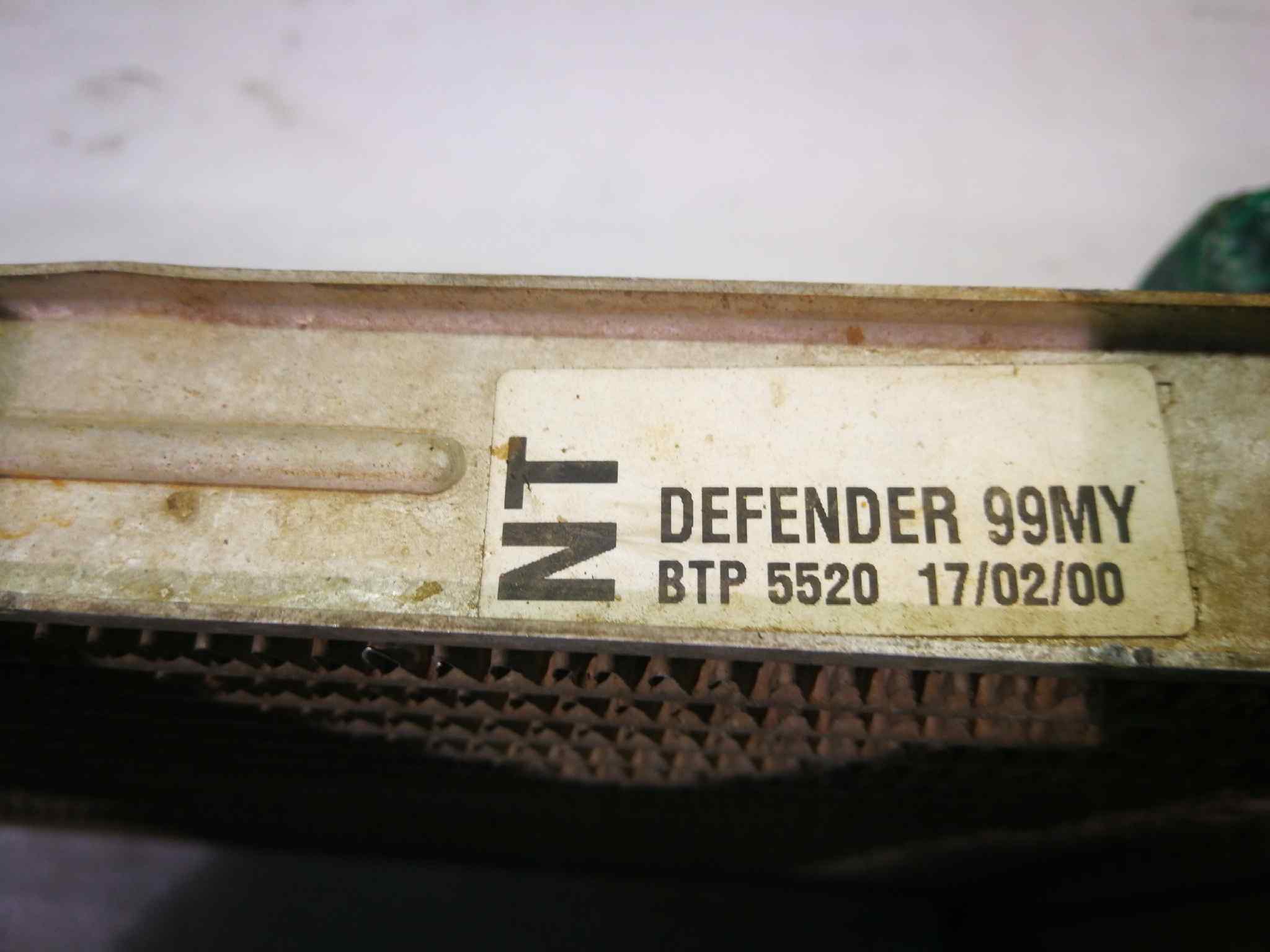 Intercooler para Land Rover Defender (Ld)