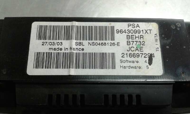 Mando Climatizador para Peugeot 307 (S1)