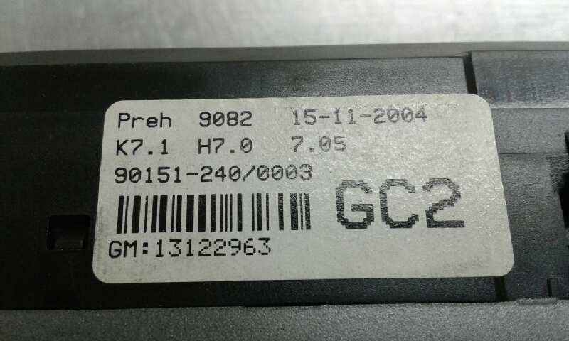 Mando Calefaccion / Aire Acondicionado para Opel Astra H Ber.