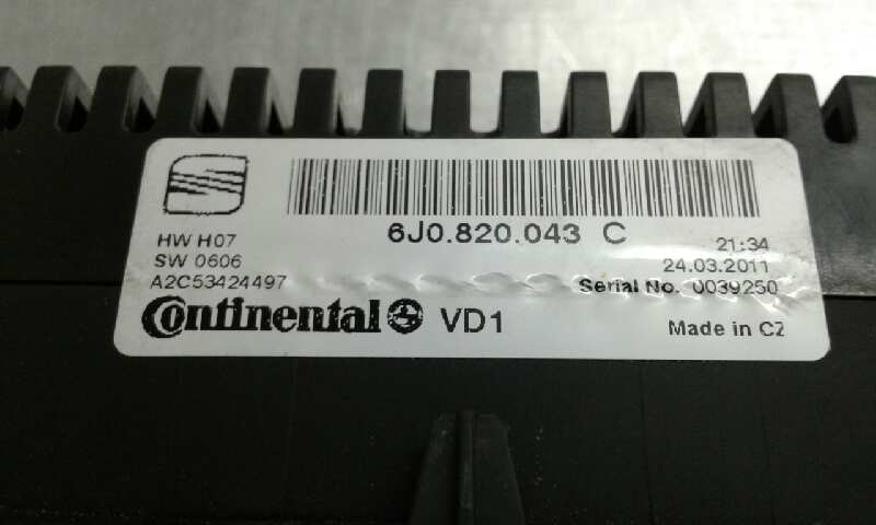 Mando Climatizador para Seat Ibiza (6J5)
