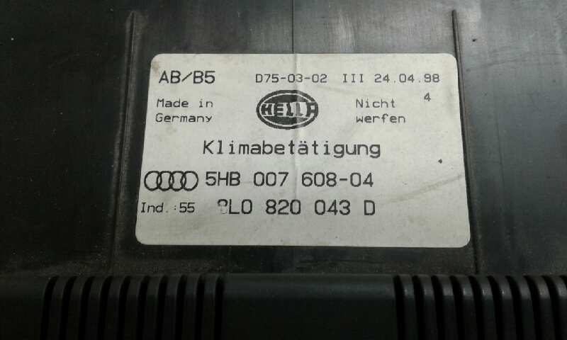 Mando Climatizador para Audi A3 (8L)
