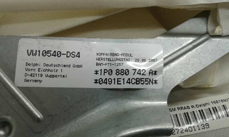 Airbag Cortina Delantero Derecho para Seat Leon (1P1)