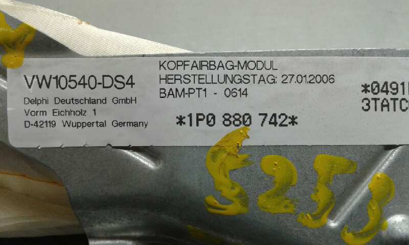 Airbag Cortina Delantero Derecho para Seat Leon (1P1)
