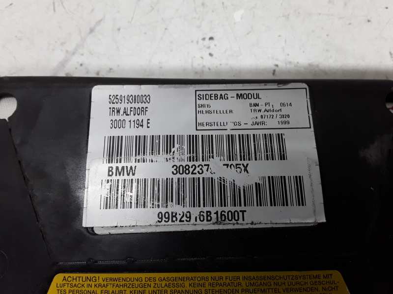 Airbag Lateral Izquierdo para Bmw Serie 3 Compacto (E36)