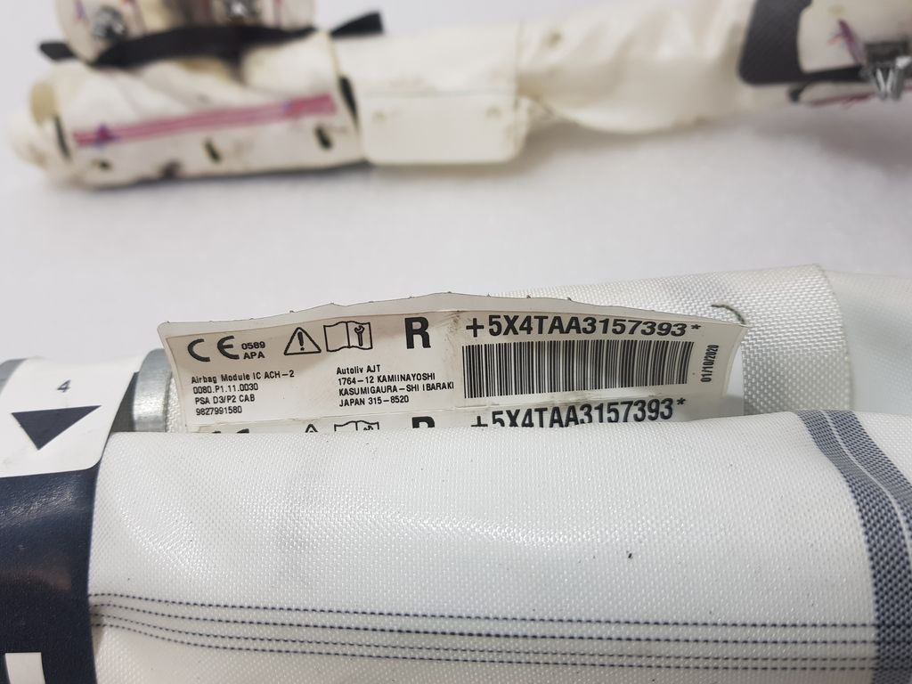 Airbag Cortina Delantero Derecho para Peugeot 208 (P2)