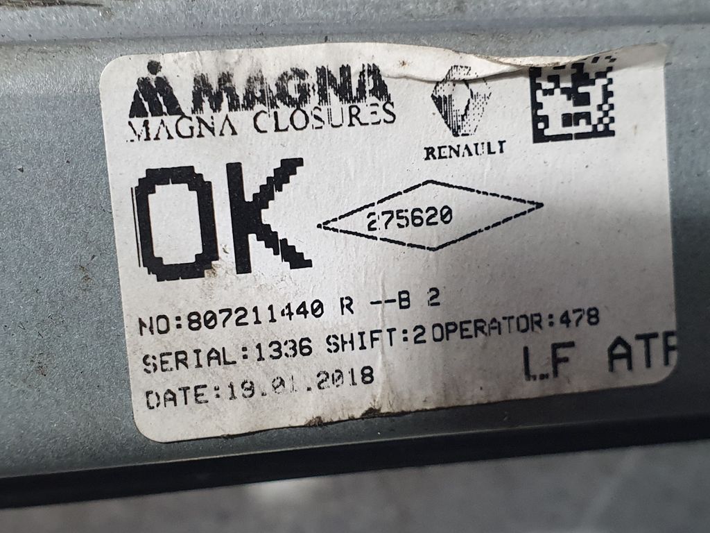 Elevalunas Delantero Izquierdo para Dacia Sandero