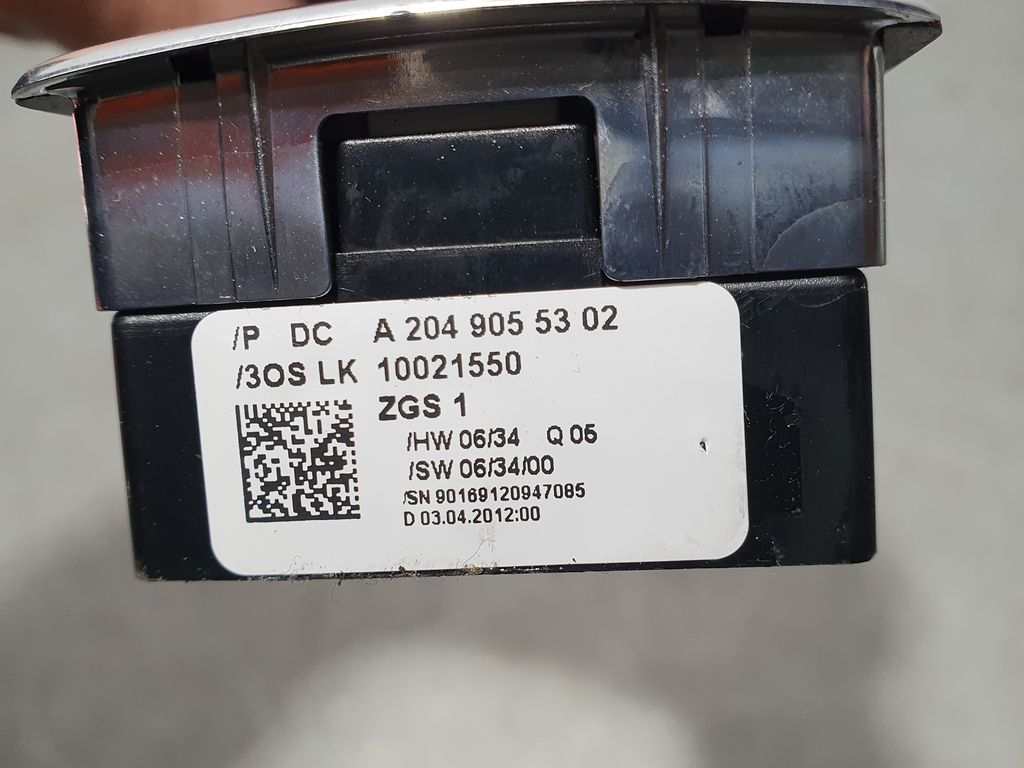 Mando Elevalunas Delantero Izquierdo para Mercedes-Benz Clase C (W204) Lim.