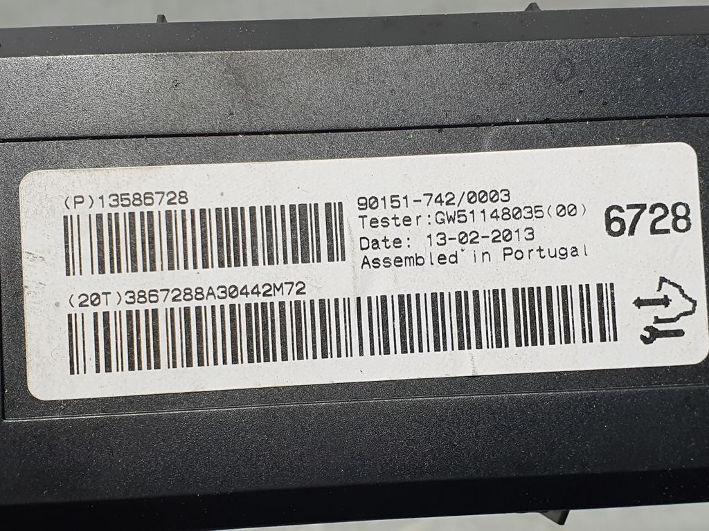 Modulo Electronico para Opel Astra J Lim. 4Türig