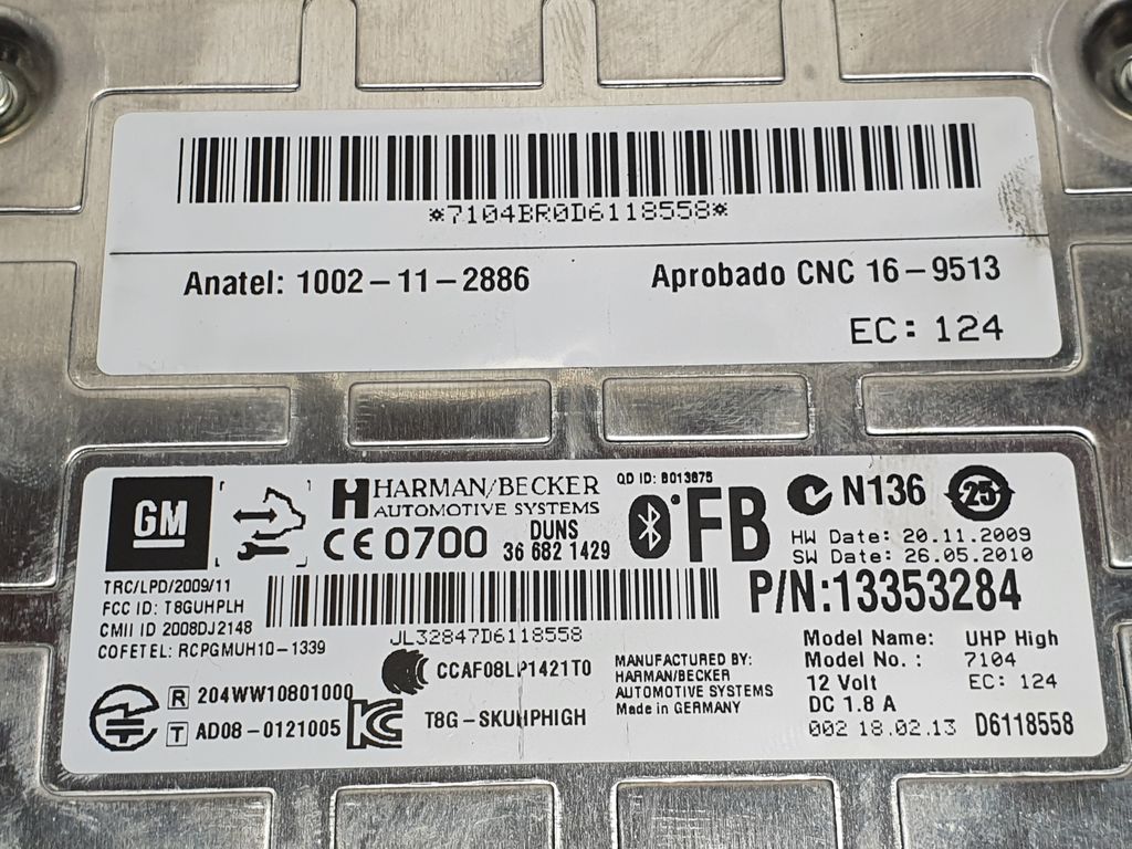 Modulo Electronico para Opel Astra J Lim. 4Türig
