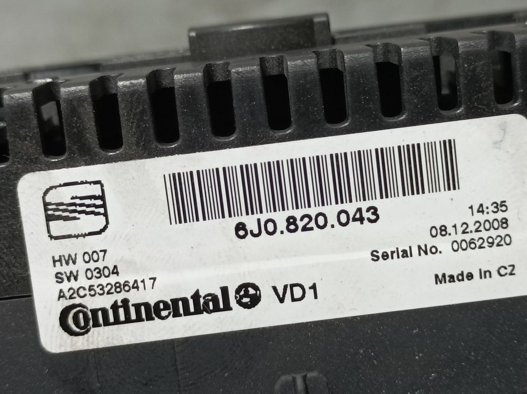 Mando Climatizador para Seat Ibiza (6J5)
