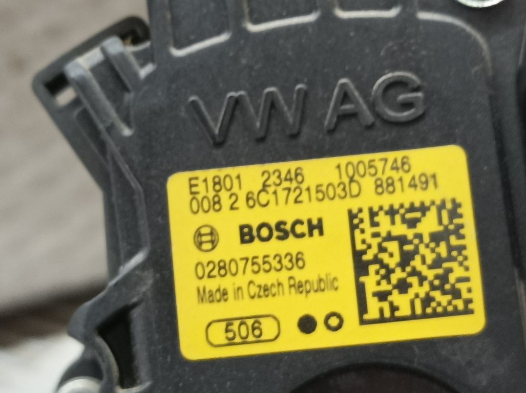 Potenciometro Pedal para Audi A1 Sportback (8Xf)